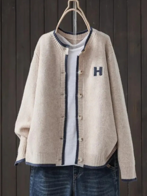 Iris - Women's Button Up Varsity Cardigan