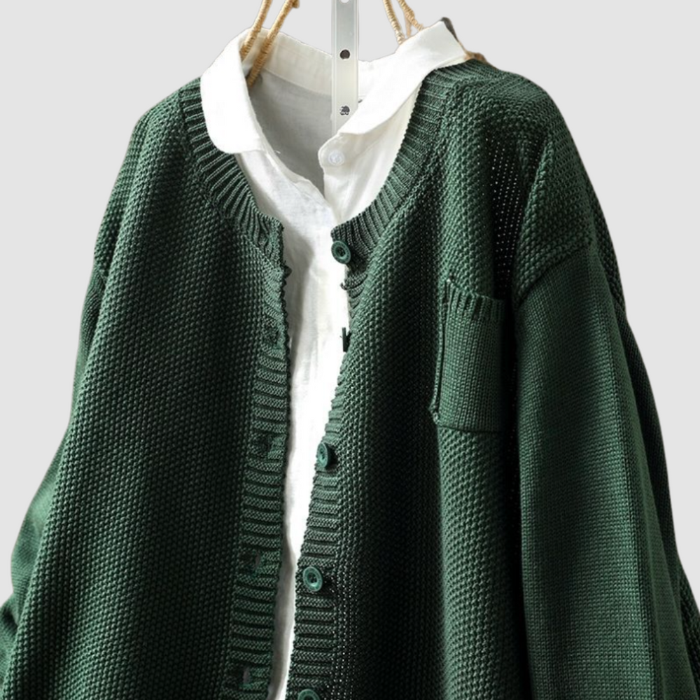 Adeline - Women's Knit Button Up Cardigan
