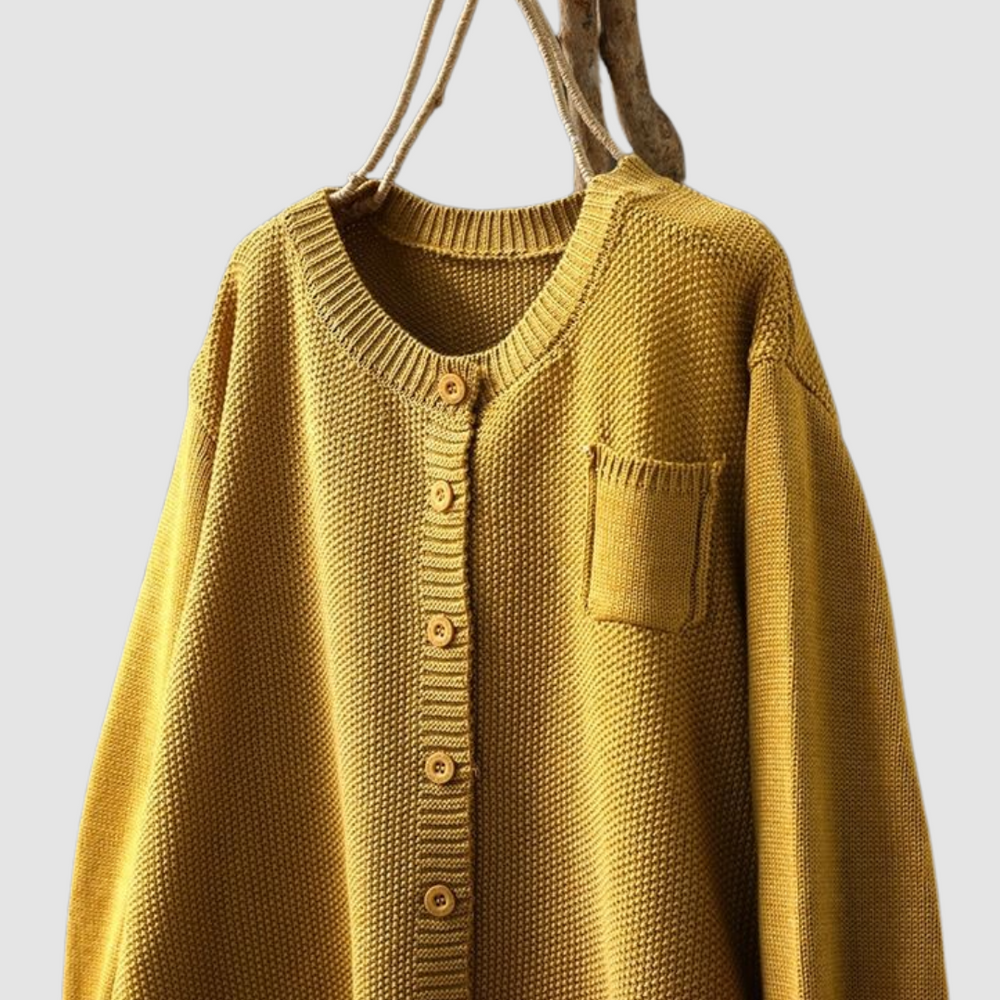 Adeline - Women's Knit Button Up Cardigan