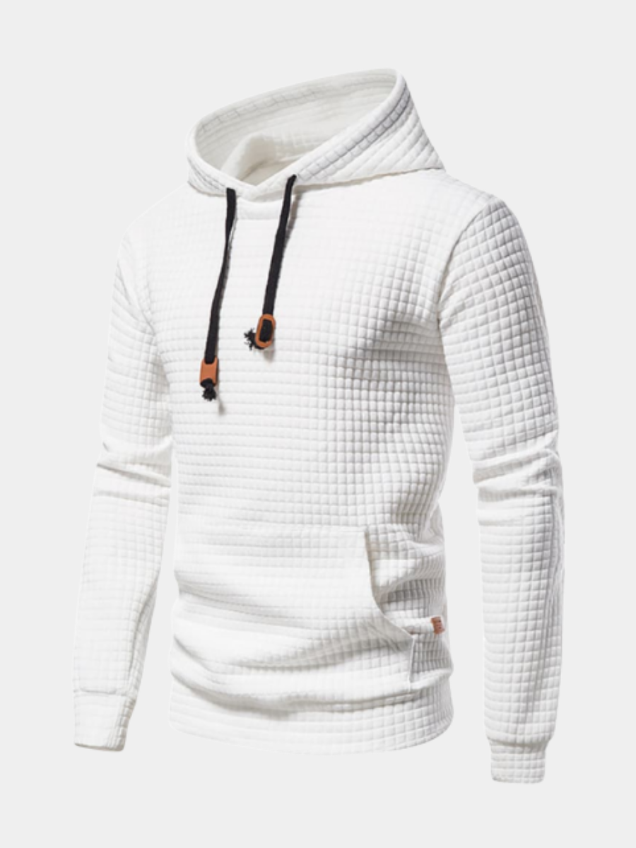 Alaric - Men's Waffle Knit Shawl Collar Sweater
