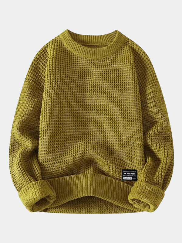 Anders - Men's Waffle Knit Crew Neck Sweater