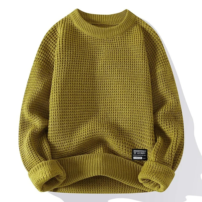 Anders - Men's Waffle Knit Crew Neck Sweater