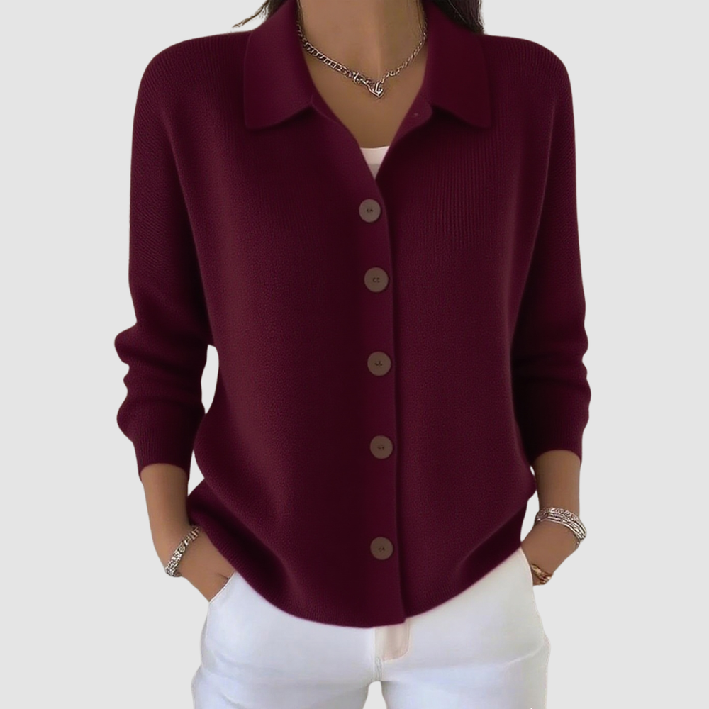 Anouk - Women's Knit Button Up Cardigan