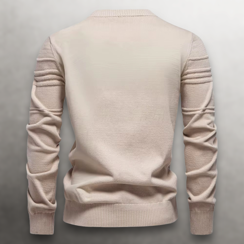 Archer - Men's Ribbed Crew Neck Knit Sweater