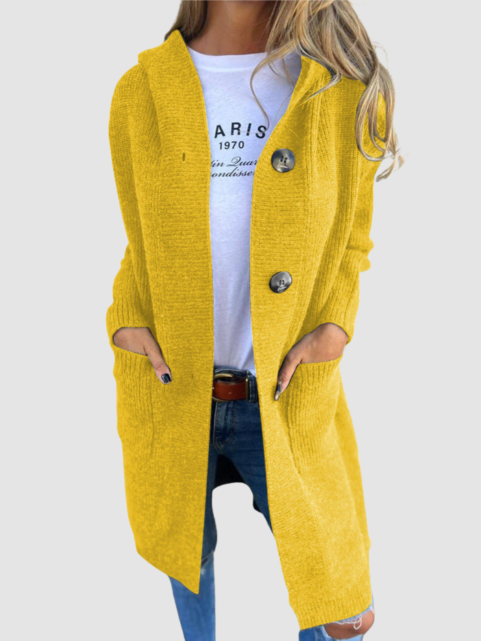 Ariadne - Women's Long Hooded Cardigan
