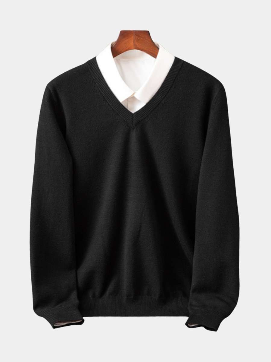 Arthur - Men's Slim Fit V Neck Knit Sweater