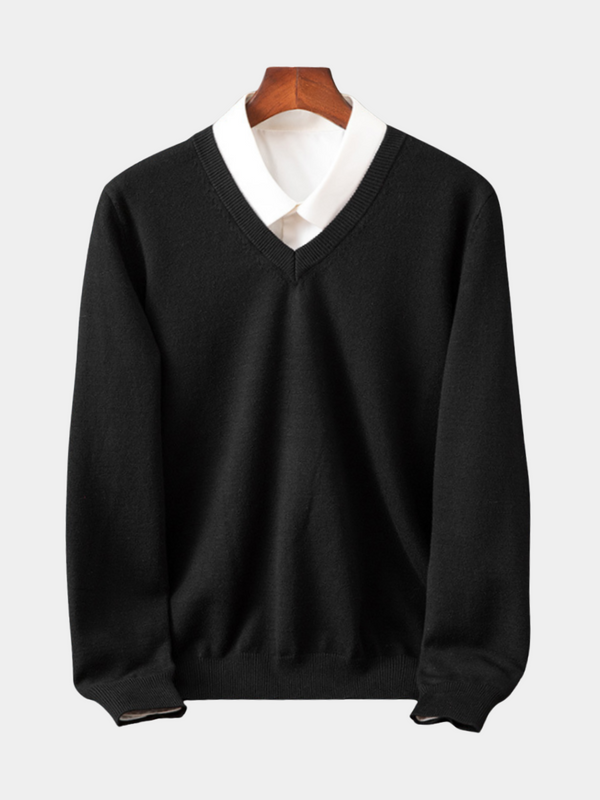 Arthur - Men's Slim Fit V Neck Knit Sweater