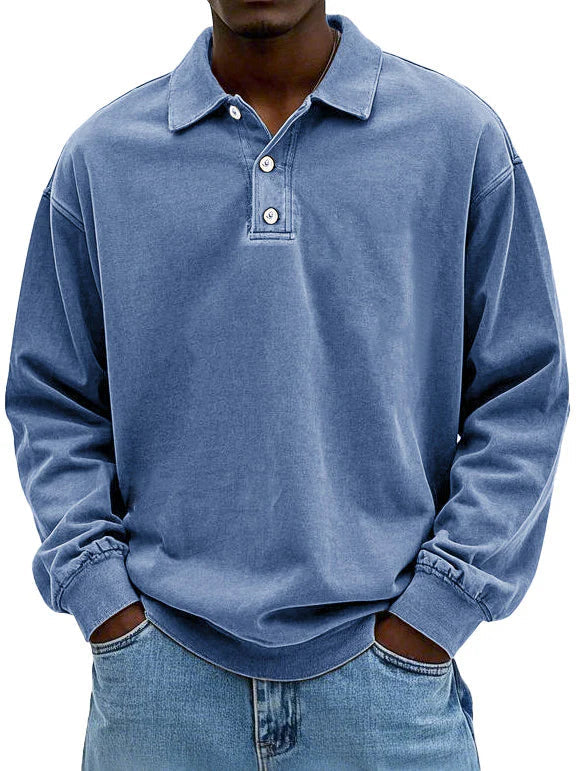 Baptiste - Men's Long Sleeve Polo Shirt