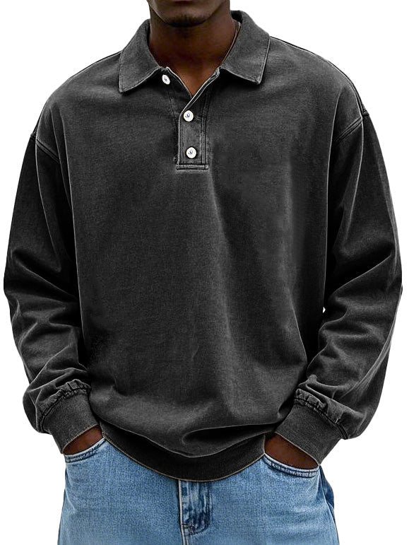 Baptiste - Men's Long Sleeve Polo Shirt