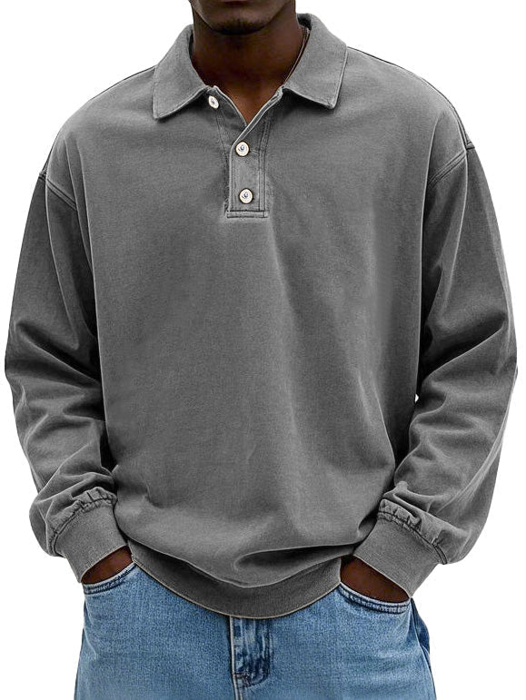 Baptiste - Men's Long Sleeve Polo Shirt