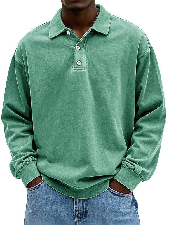 Baptiste - Men's Long Sleeve Polo Shirt