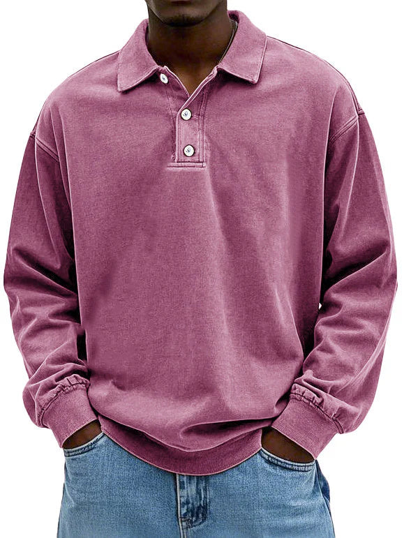 Baptiste - Men's Long Sleeve Polo Shirt