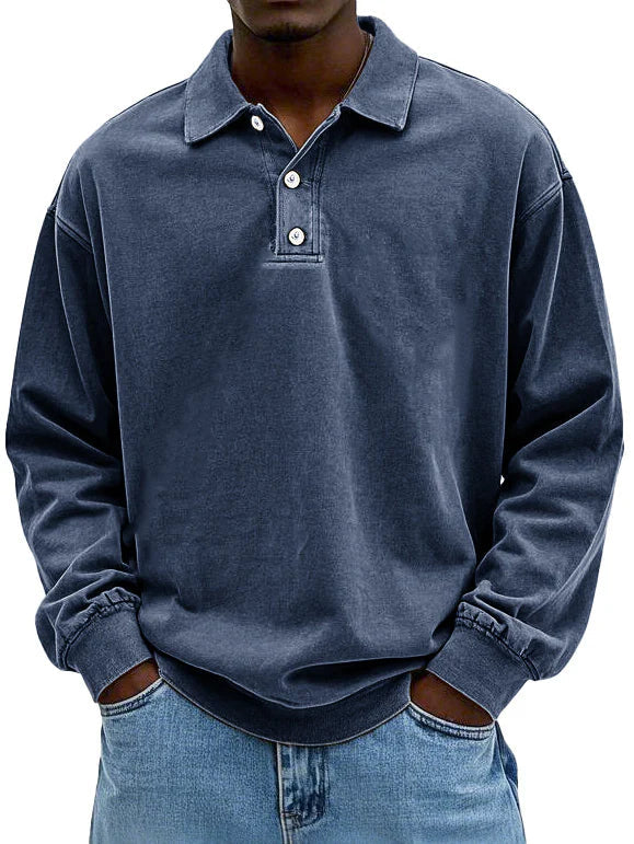 Baptiste - Men's Long Sleeve Polo Shirt