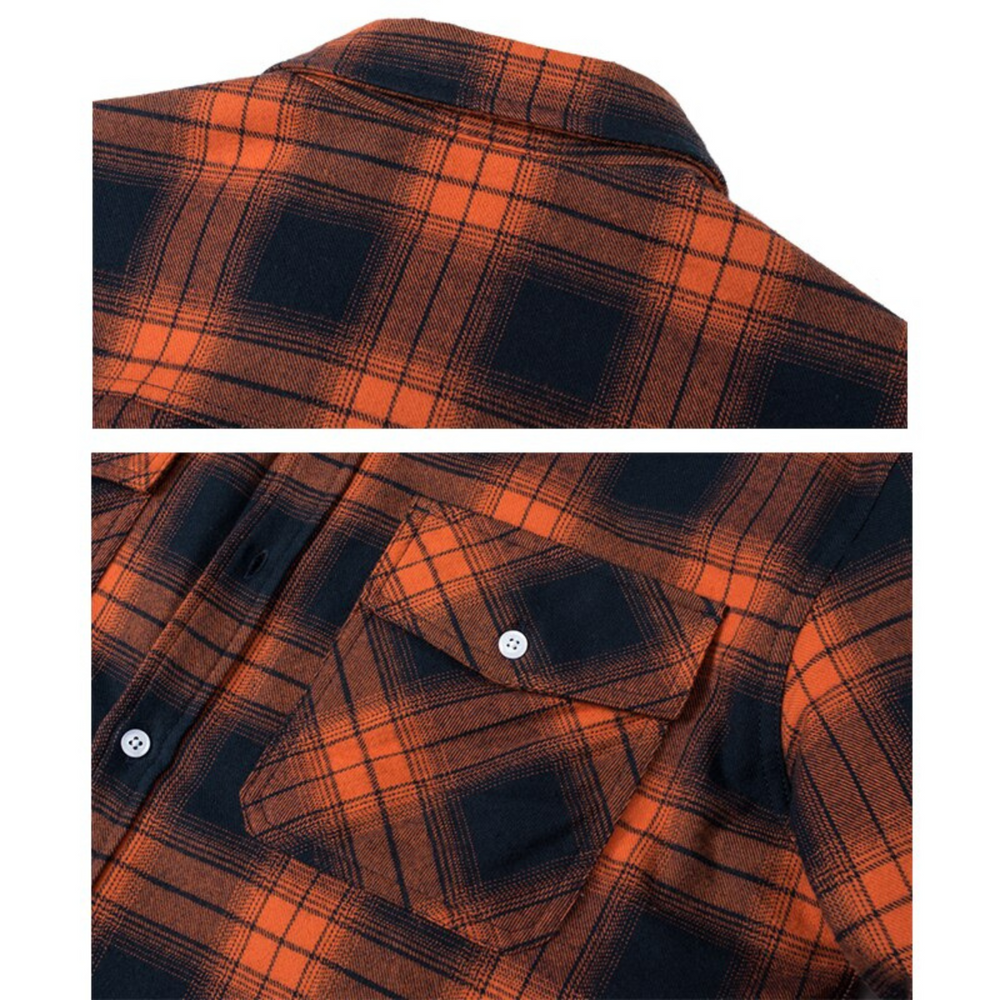 Barnaby - Men's Sherpa Lined Plaid Fleece Jacket