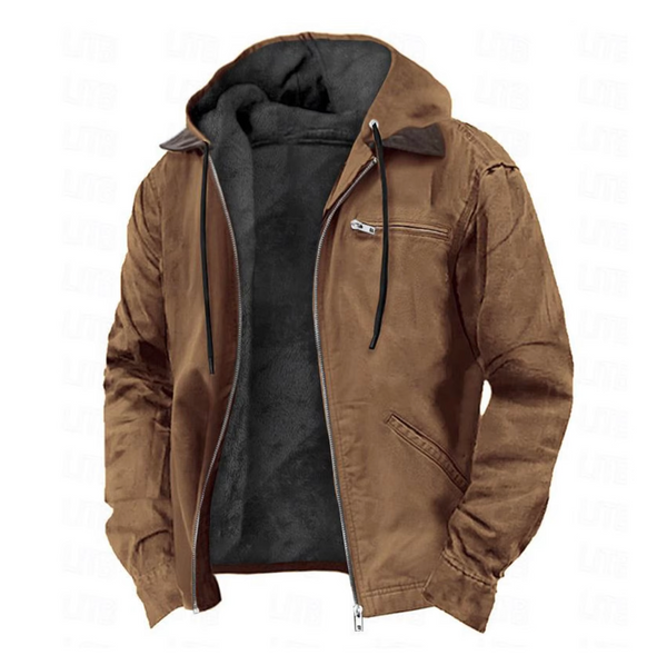 Bastian - Men's Hooded Zip Up Jacket