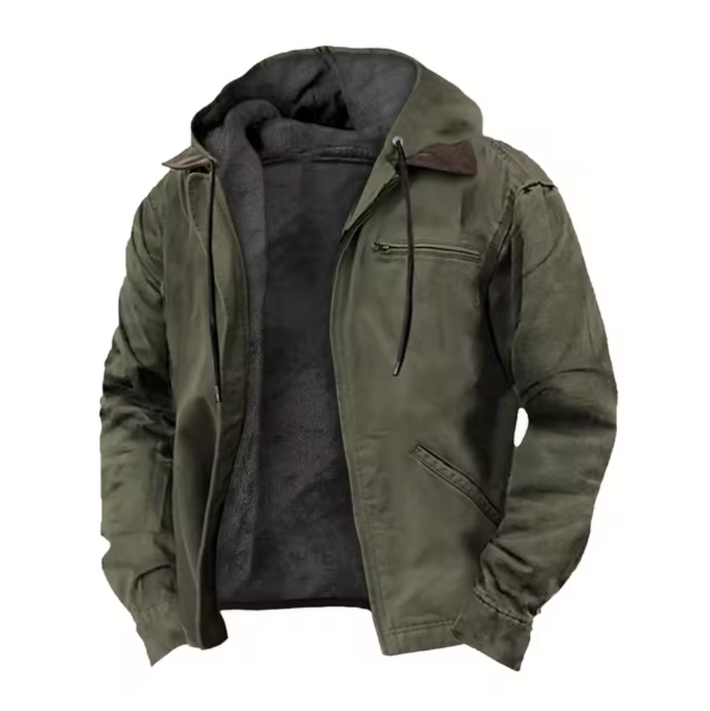 Bastian - Men's Hooded Zip Up Jacket