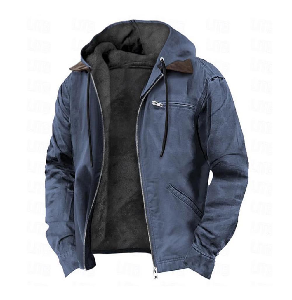 Bastian - Men's Hooded Zip Up Jacket