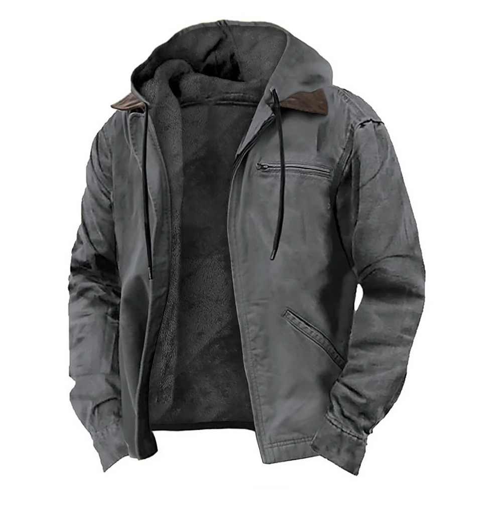 Bastian - Men's Hooded Zip Up Jacket
