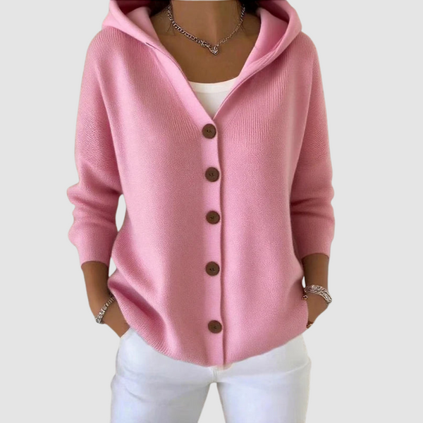 Bianca - Women's Hooded Button Up Cardigan