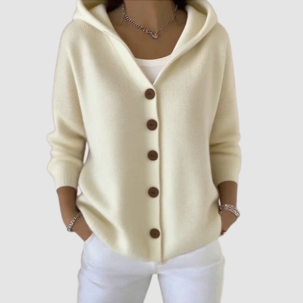 Bianca - Women's Hooded Button Up Cardigan