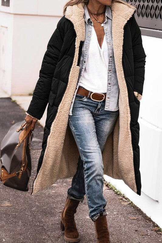 Bridget - Women's Long Fleece Coat