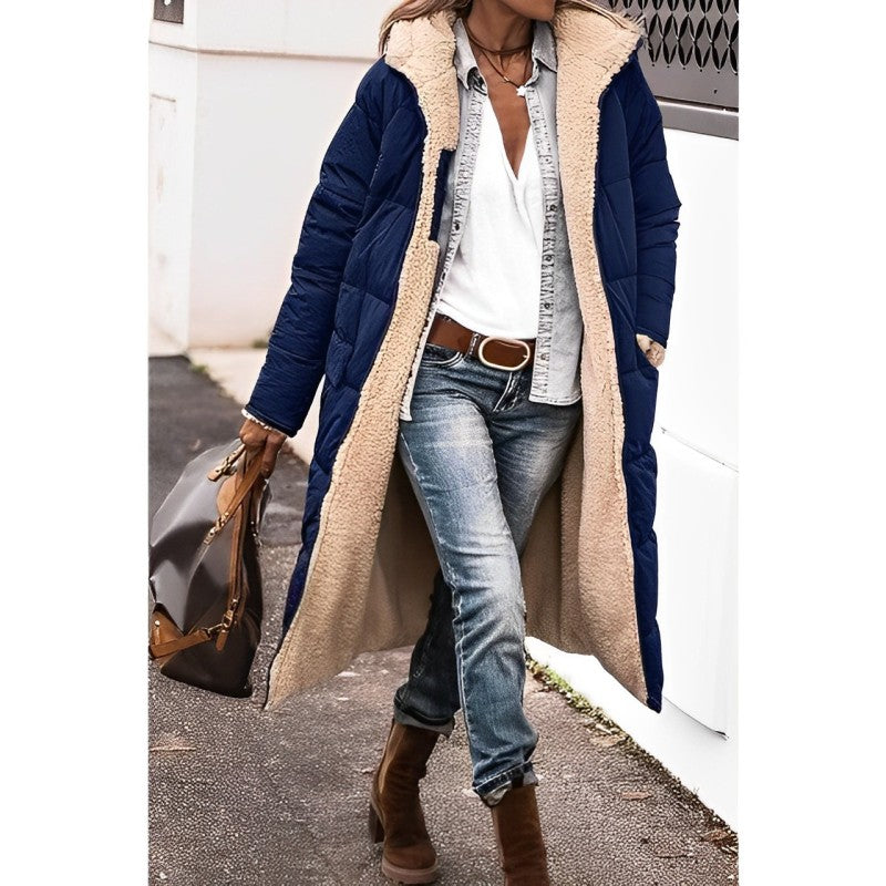 Bridget - Women's Long Fleece Coat