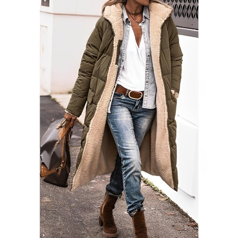 Bridget - Women's Long Fleece Coat