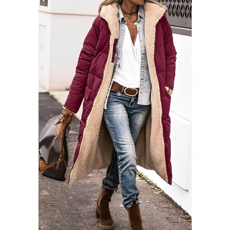 Bridget - Women's Long Fleece Coat