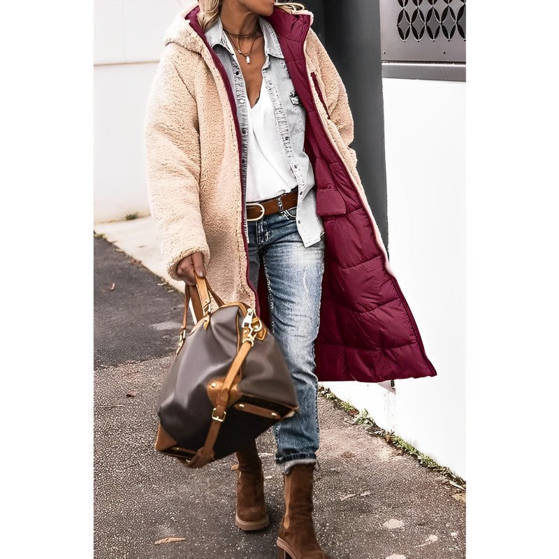 Bridget - Women's Long Fleece Coat