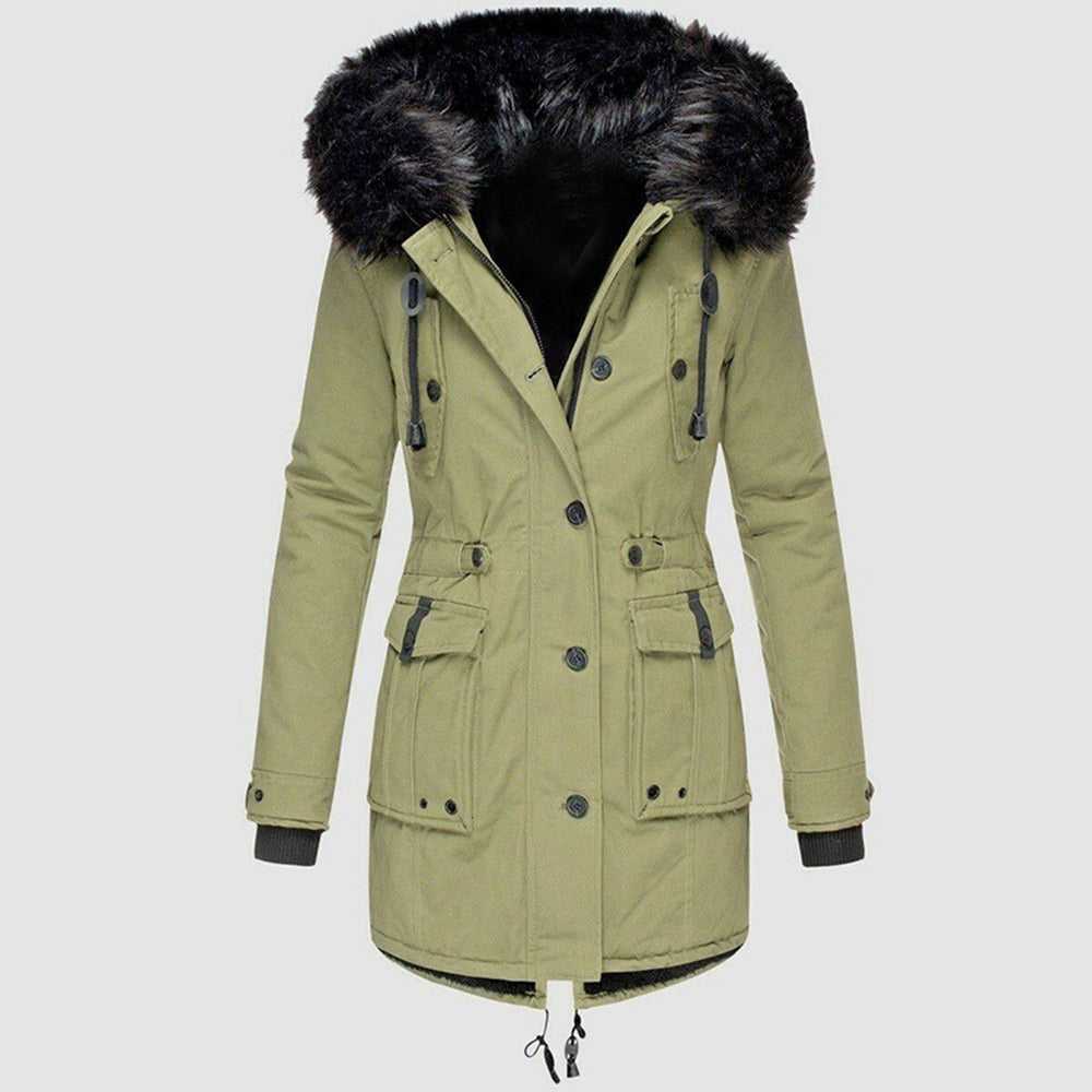 Brielle - Women's Fur Trim Parka Coat