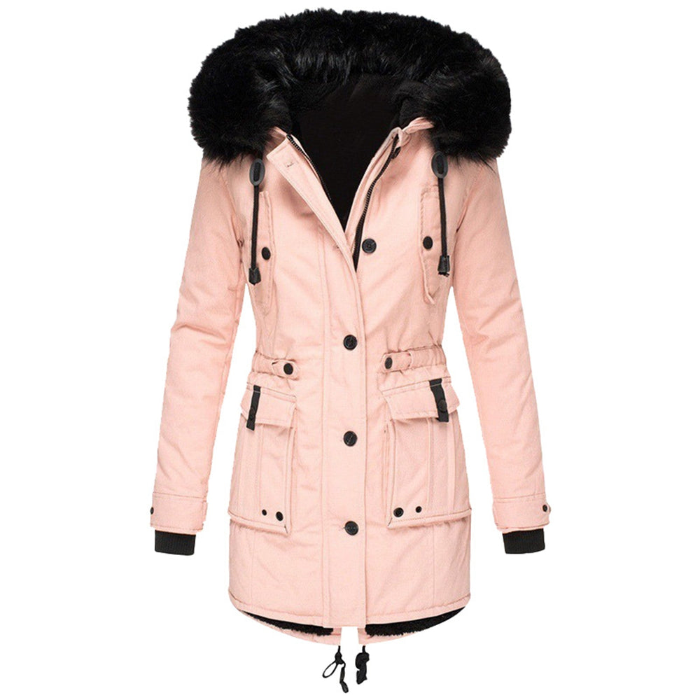 Brielle - Women's Fur Trim Parka Coat