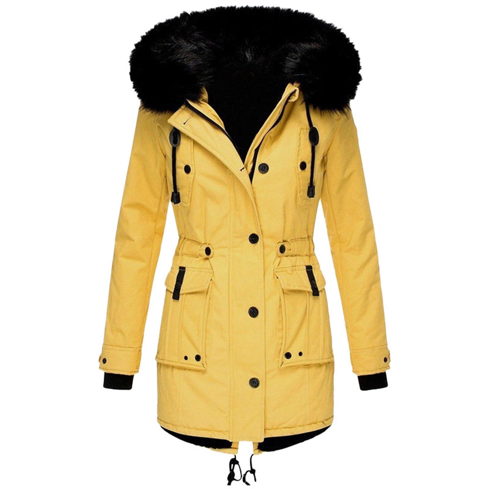 Brielle - Women's Fur Trim Parka Coat