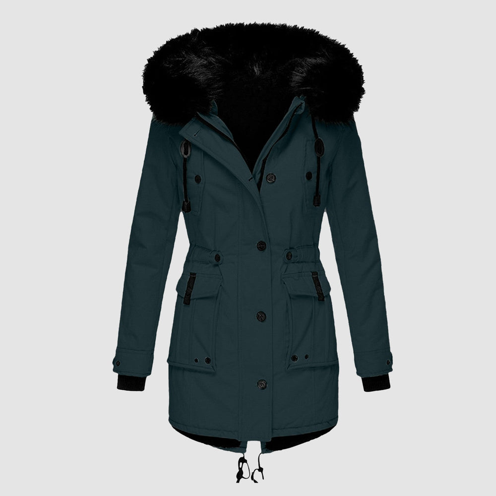 Brielle - Women's Fur Trim Parka Coat