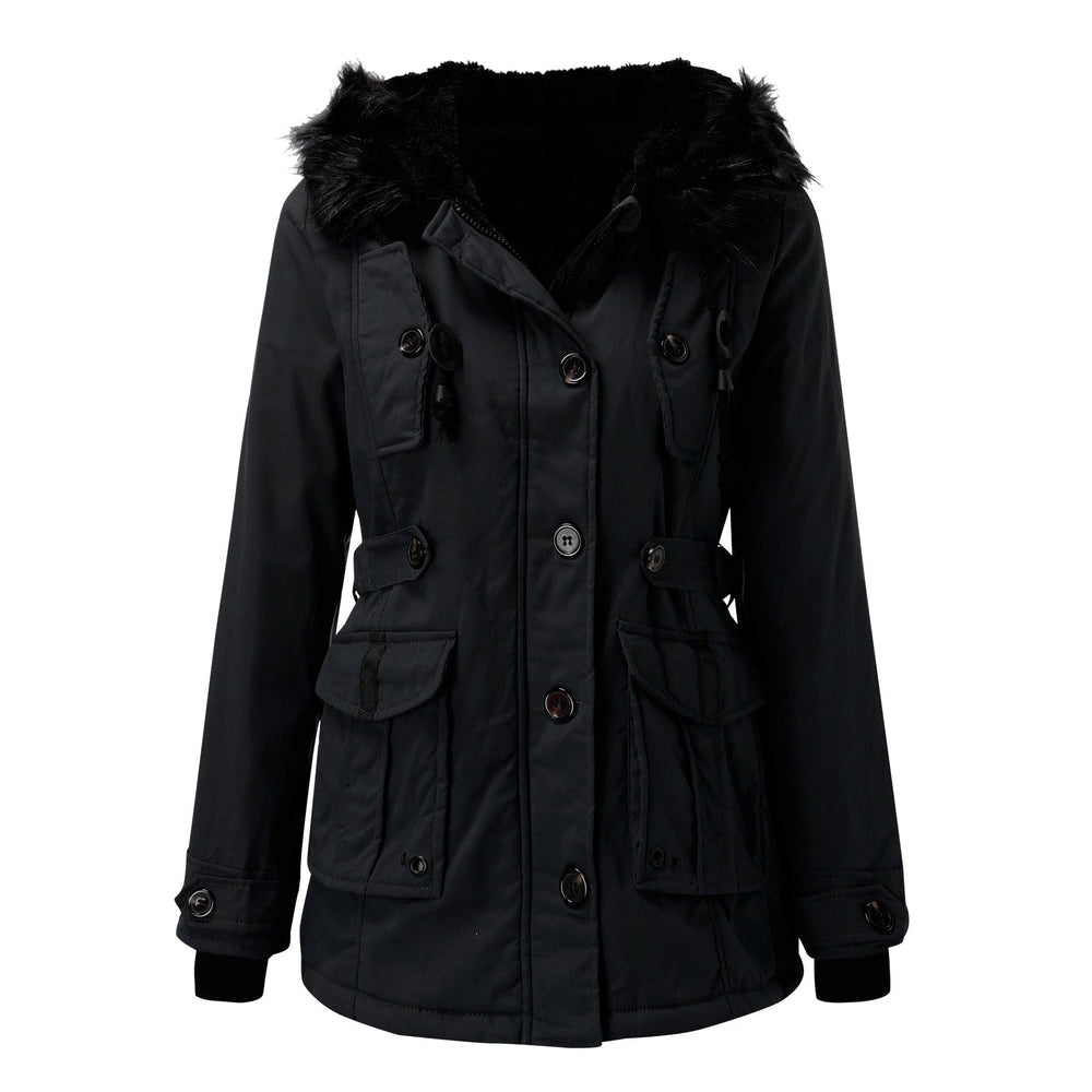 Brielle - Women's Fur Trim Parka Coat