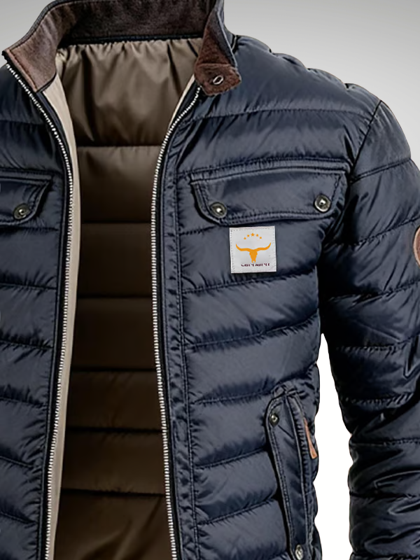 Callum - Men's Quilted Zip Up Puffer Jacket
