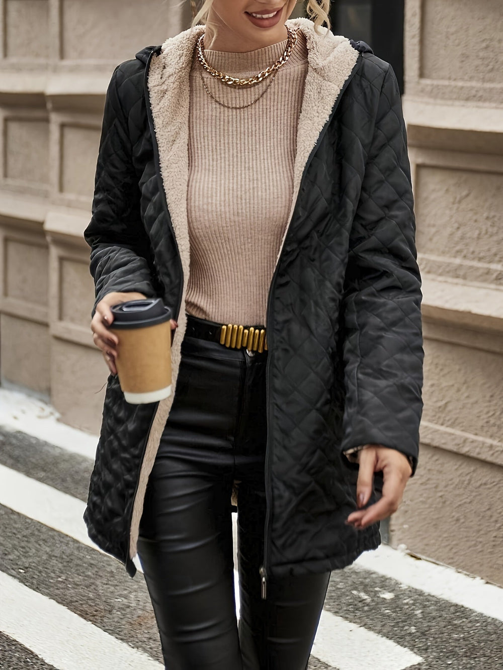 Camille - Women's Quilted Hooded Coat
