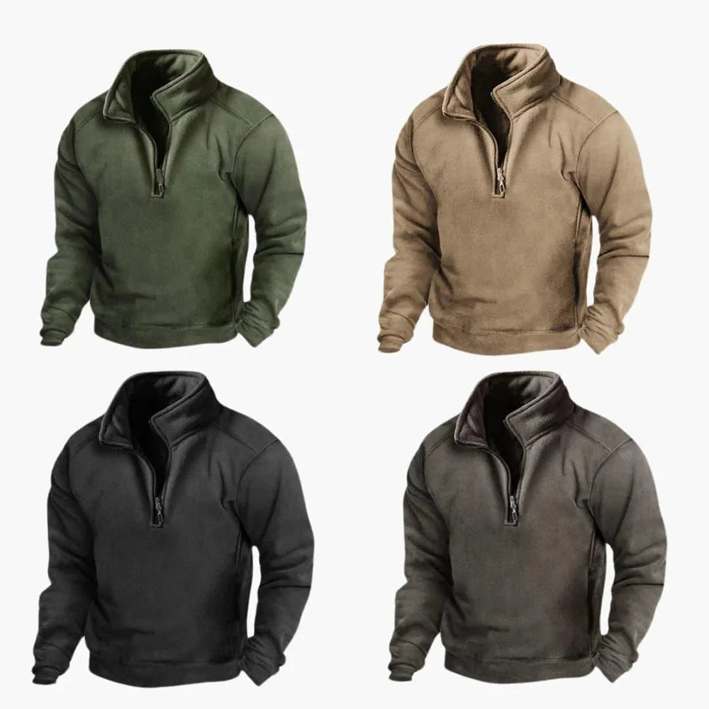 Caspian - Men's Quarter Zip Fleece Sweater