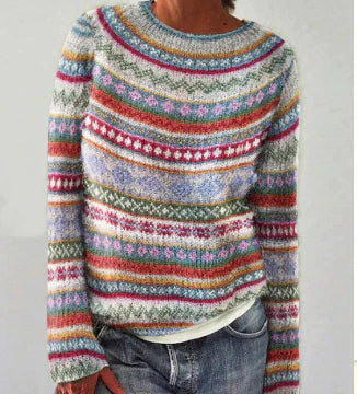 Clara - Women's Knit Crew Neck Sweater