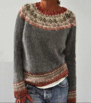 Clara - Women's Knit Crew Neck Sweater