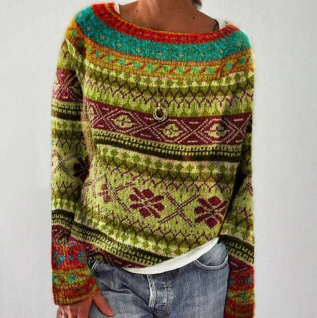 Colette - Women's Fair Isle Christmas Knit Sweater