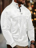 Colton - Men's Striped Henley Knit Sweater