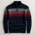 Conrad - Men's Striped Crew Neck Knit Sweater