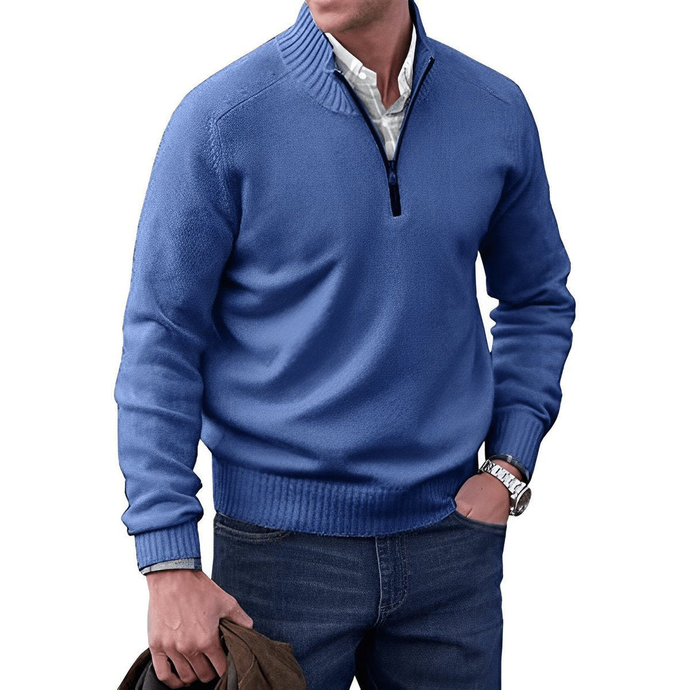 Cyprian - Men's Knit Quarter Zip Sweater