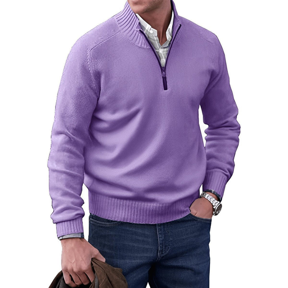 Cyprian - Men's Knit Quarter Zip Sweater