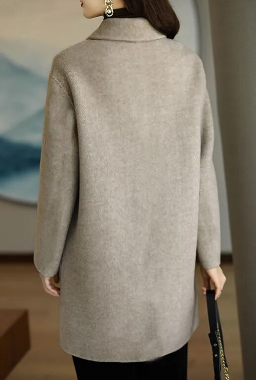 Della - Women's Long Double Breasted Coat