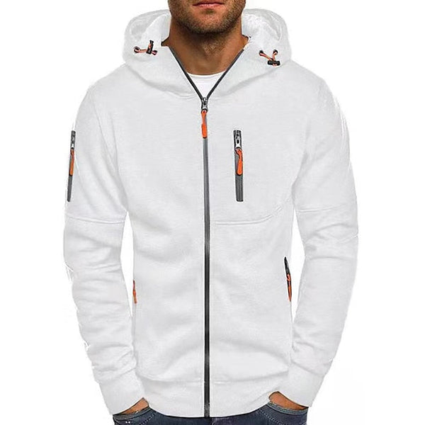 Dominic - Men's Hooded Zip Up Sweater