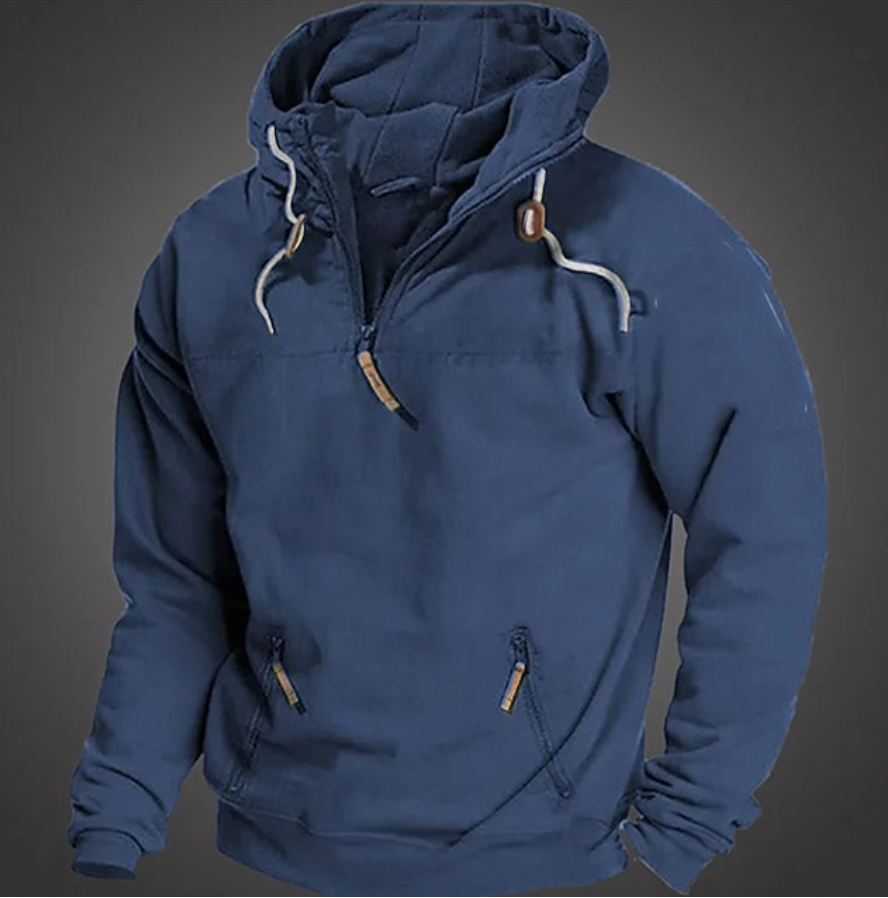 Donovan - Men's Half Zip Pullover Hoodie