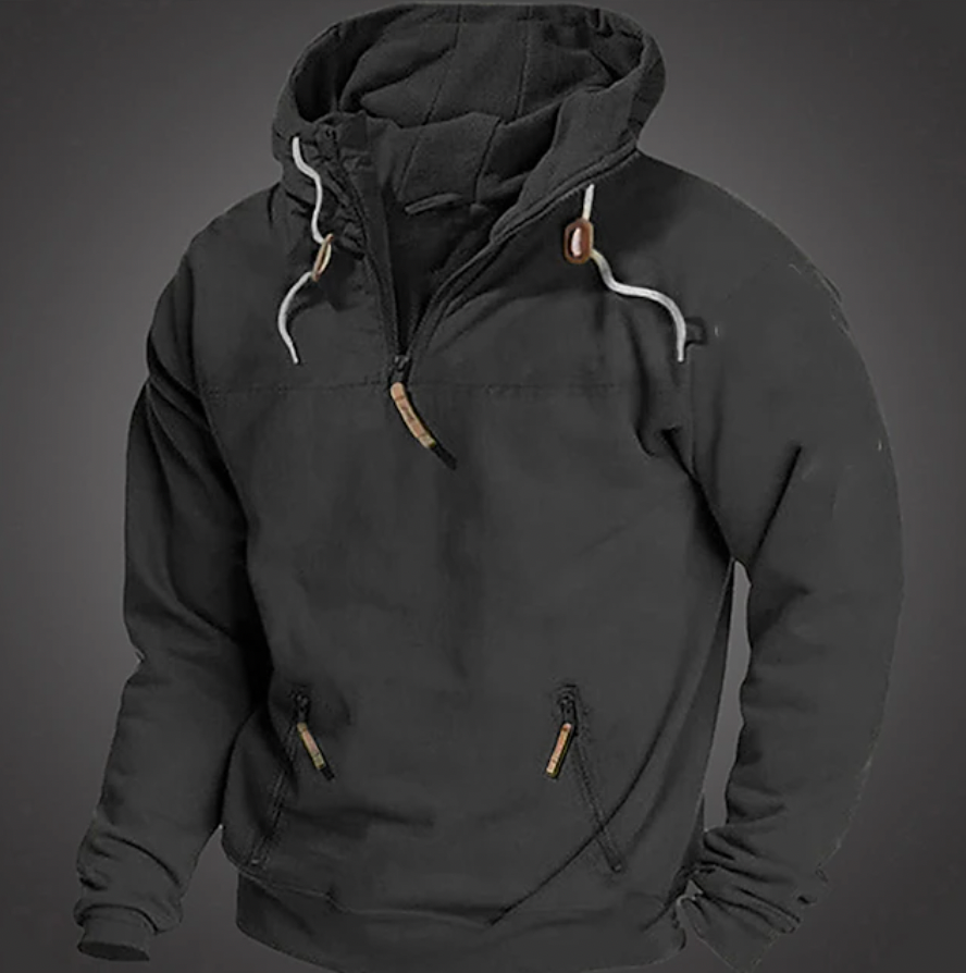 Donovan - Men's Half Zip Pullover Hoodie