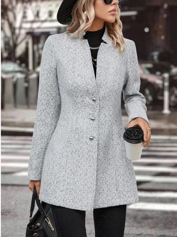 Elise - Women's Long Double Breasted Coat