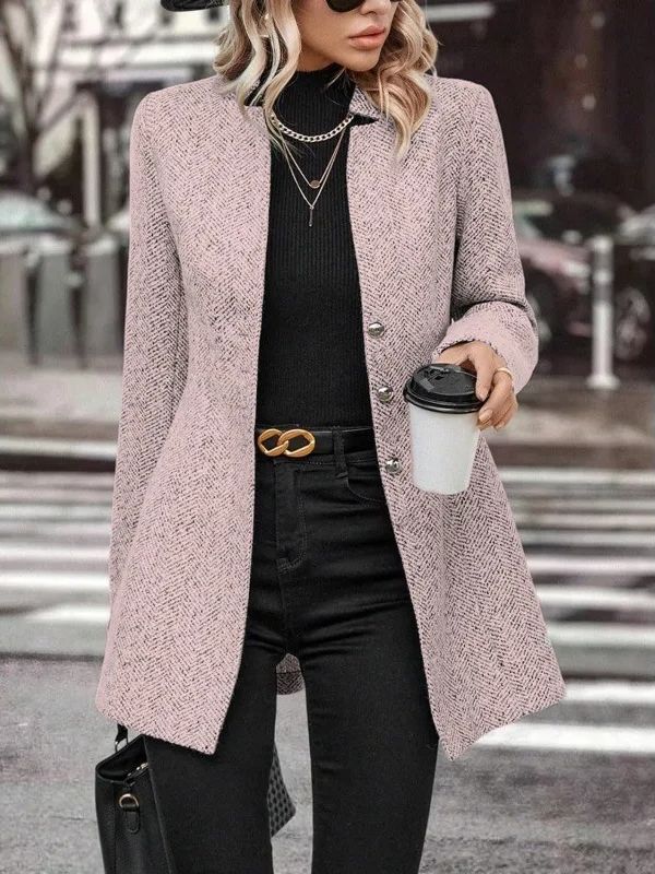 Elise - Women's Long Double Breasted Coat